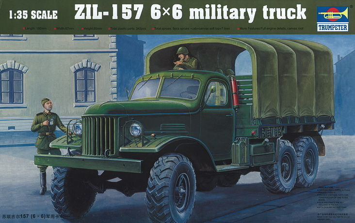 Trumpeter 01001 - 1:35 ZIL-157 6x6 Soviet Military Truck - New