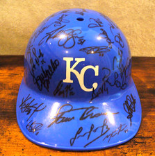 MLB - Kansas City Royals Autographed Helmet (50 autos.) - EXCELLENT - VINTAGE