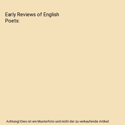 Early Reviews of English Poets, John Louis Haney