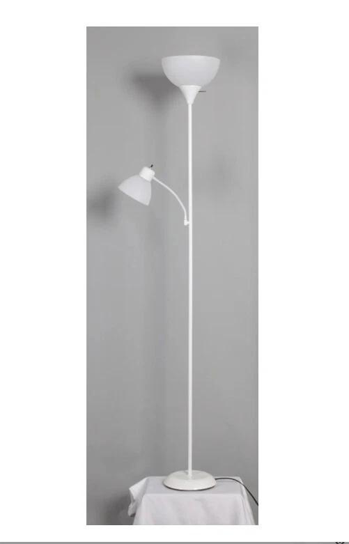 Mainstays 72英寸白色组合落地灯带阅读灯现代设计客厅 — 第 4/4 张图片