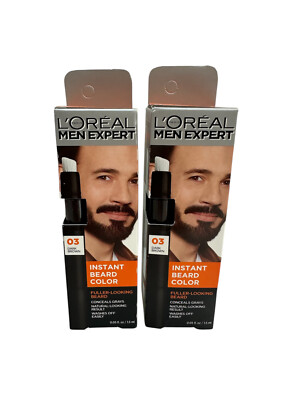 (2) L Oreal Paris Men Expert Instant Temporary Beard Color, Beard Filler