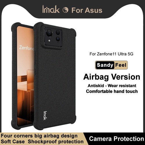 IMAK For Asus Zenfone 11 Ultra, Shockproof Airbag Sandy Matte Soft Case Cover - Picture 13 of 15