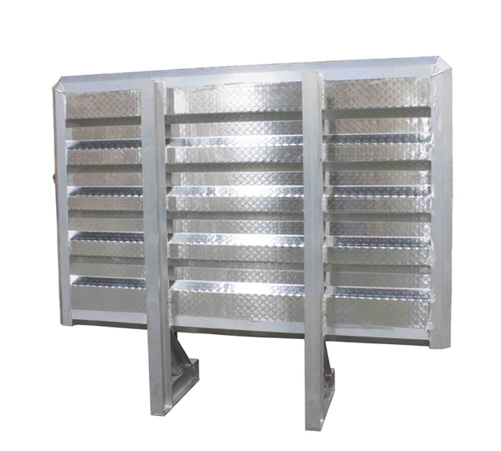 68"x80"x14" Aluminum Flatbed Trailer Headache Cab Rack w/ 3 Mirror Finish Doors 808220420208 eBay