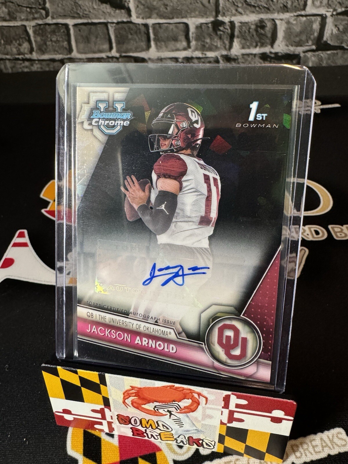 2023 Bowman Chrome U Sapphire Jackson Arnold True Black Refractor AUTO 5/10