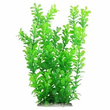 14" Green Water Plastic Plant Decoration for Aquarium