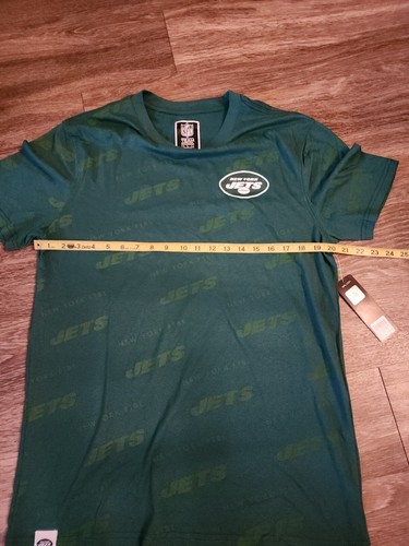 NWT New York Jets Large NFL Football Team Apparel Logo Majestic Green T-shirt - Picture 6 of 10