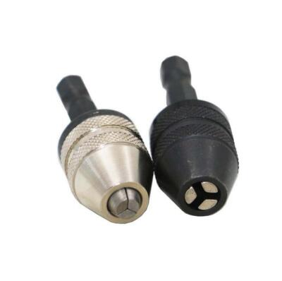 New 1/4'' Inch Keyless Drill Bit Chuck Quick Change Adapter Converter Hex Shank