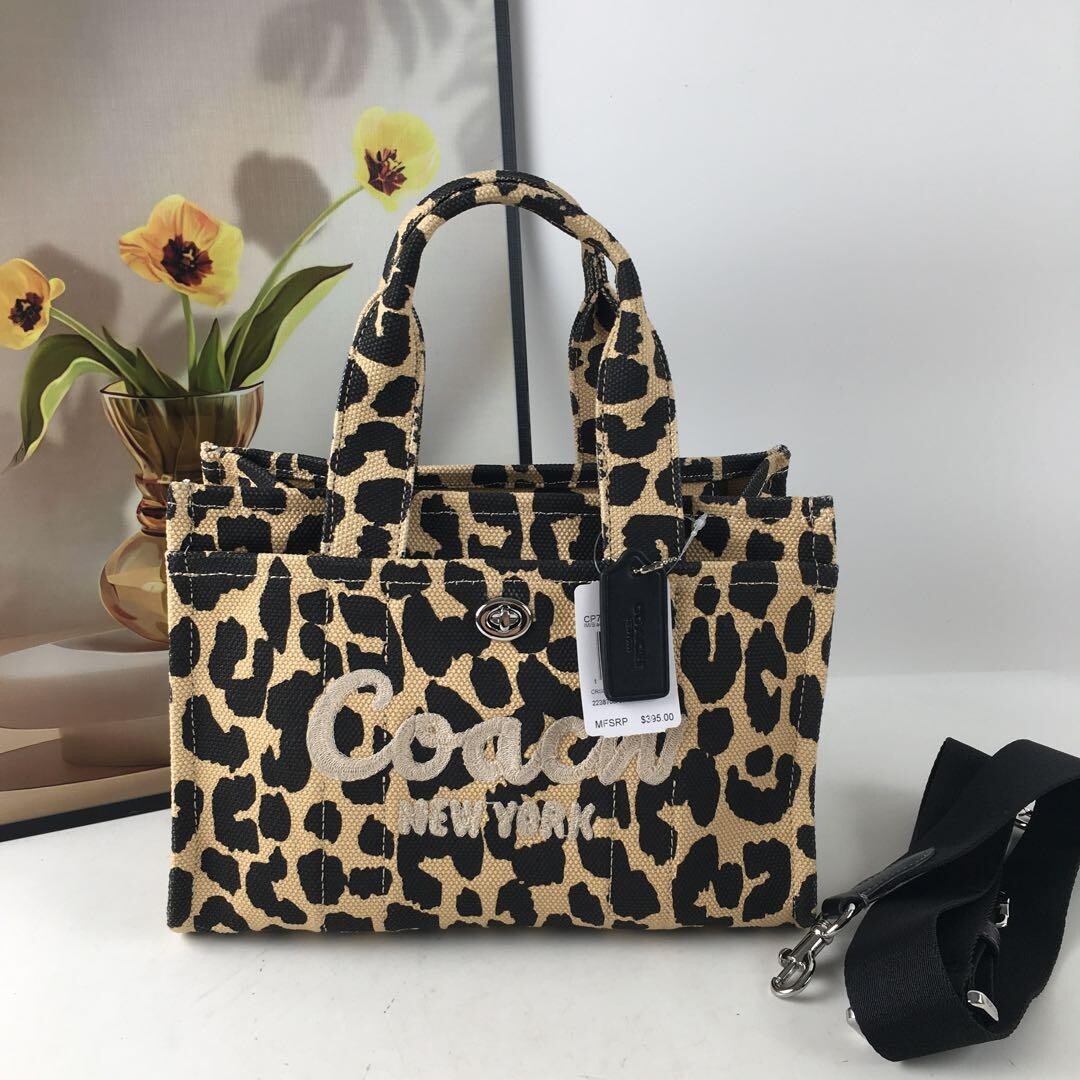 トートバッグ Coach Leopard Cargo 26 Tote Bag - Coach - Cotton - Printed COACH® Outlet | Cargo Tote Bag 26 With Leopard Print