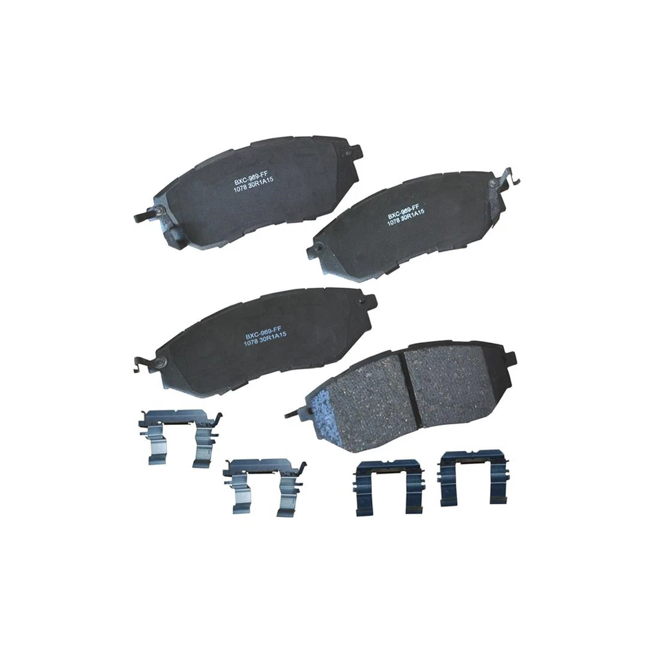 Conjunto de pastilhas de freio a disco dianteiro traseiro STOP BY BENDIX 2x para 2014 até 2018 Subaru WRX - Imagem 3 de 4