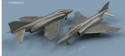 L'Arsenal Models 1/700 F-4S PHANTOM II UNFOLDED WINGS (5) 3D Printed Set