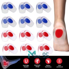 S/M/L Gel Heel Cushion Insoles Spur Shoe Pad High Heel Insert Foot Pain Relief