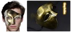 C22 Phantom Mens Womens Masquerade Mardi Gras Venetian Costume Mask Antique Gold