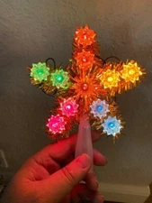 Tree Top-11 Light Star 6-inch Greatland Christmas Made in the Philippines tested