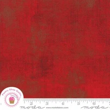 Moda GRUNGE 30150 376 Formula One Red BASIC GREY Quilt Fabric