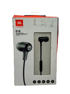 JBL Harman E15 Earbuds In-Ear Headphones Headset Earphones 1 button control