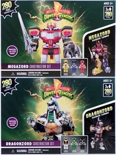 Mighty Morphin Power Rangers MEGAZORD & DRAGONZORD Construction Set 280pcs 3524