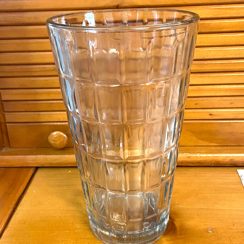 Vintage Glass Vase Syndicate Sales Inc Wedding Clear Paneled cut glass