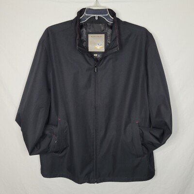 Rainforest Black Jacket Mens 2XL Windproof Rainproof Membrane System Activewear
