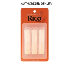 3-Pack Rico Baritone Saxophone Reeds Strength 2.0 Sax