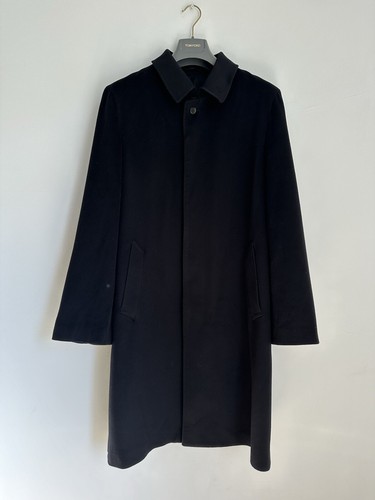 RAFFAELE CARUSO Men’s Coat Black Wool Size 50(US40)!
