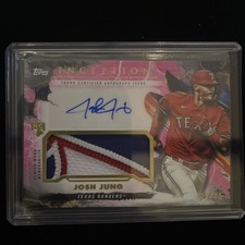 2023 Topps Inception - Auto Patch Josh Jung #IAP-JJ Magenta /75 (AU, MEM, RC)