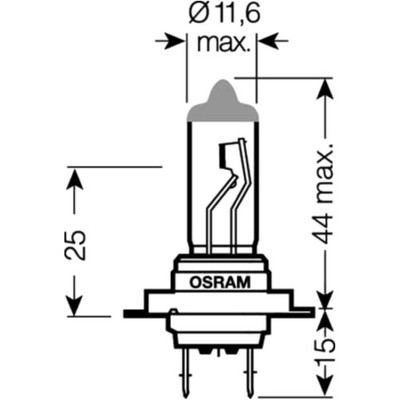 OSRAM H7 Ultra Life 12V 55W Halogenlampe für langlebige Beleuchtung TDM NES GSX-