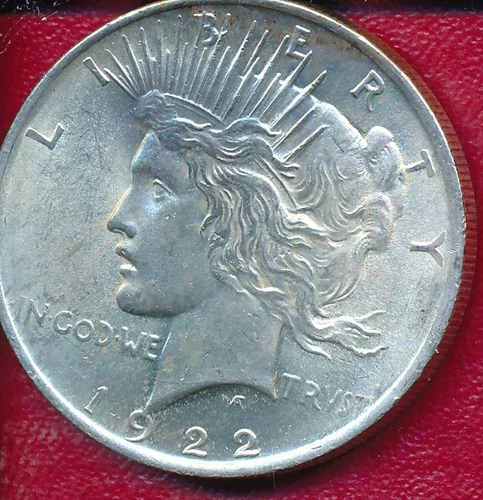 1922 SILVER PEACE DOLLAR *ABOUT UNCIRCULATED** FREE SHIPPING!