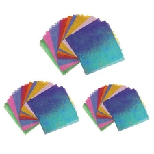 50 Pieces Glitter Handmade Papers Shiny Decorative