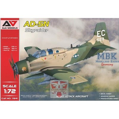 A&A Models AAM7241 AD-5N (A-1G) ''SkyRaider''( Night attack ver.)