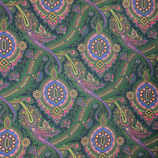 Ralph Lauren Paisley King Duvet Cover Purple Green Cotton Made in France Rare