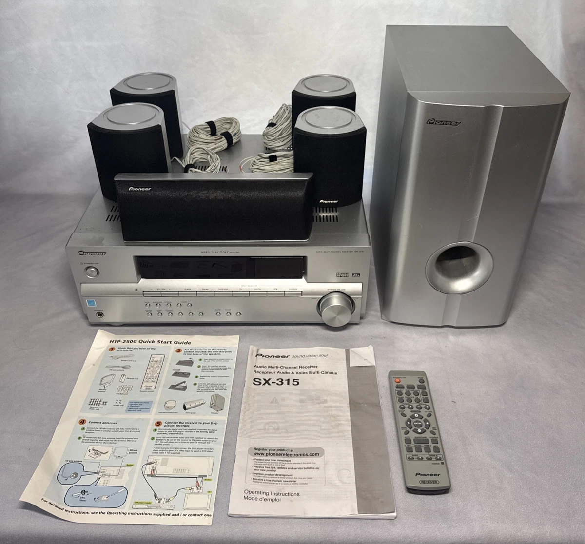 Pioneer Stereo L/R RCA 2.0 Channel Home Speakers & Subwoofers for