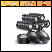 40 Pack Waterproof Black Electrical Tape 3/4" x 60ft, High Temp Insulating Wire