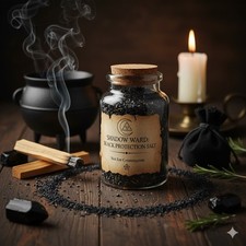 Witches Black Salt For Protection & Hex Breaking Spells Pagan
