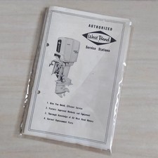 West Bend Chrysler Außenbordmotor 20 PS Bedienungsanleitung Schlauchboot Vintage