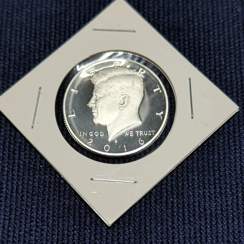 2016 S Silver Proof Kennedy Half Dollar 90% Silver Light Toning #694