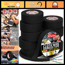 High Temp Wire Harness Tape 3/4" x 50ft, Self-Adhesive Felt Electrical Tape, 10-