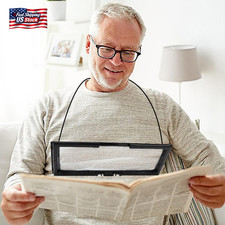 3X Hands-Free A4 Full Page Magnifiers Large LED Magnifying Glass with Stand Idea