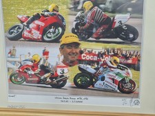 Rare Joey Dunlop Signed Keith Martin Limited edition print. TT, UGP, Superbikes.