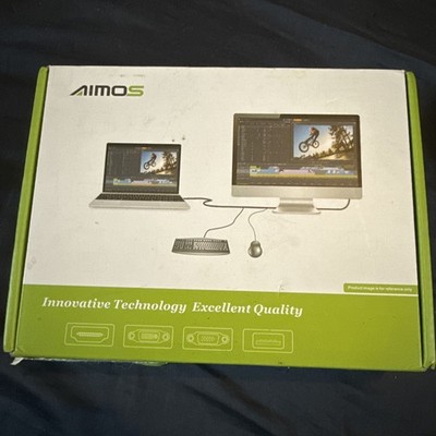 USB Switch Selector 4 Port, AIMOS USB KM Switcher 4 Computers 4 opened box