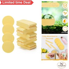 Compressed Facial Sponges 120 Pack Disposable Makeup Cleansing Exfoliating