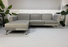 Brühl Moule Ecksofa Stoff Sofa Designer Schlaffunktion Gästebett Daybed Grau