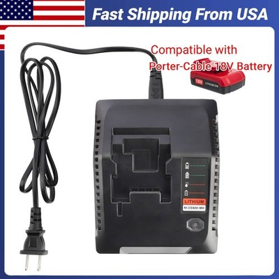 Replacement Charger for Porter Cable 18V Battery PC18B PC18BL PC18BLX PCXMVC