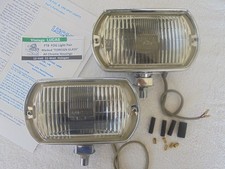 Lucas Ft8 Fog Light Pair Marked Foreign Glass All Crome Housings Lucas Ft8 Fog Light Pair Marked Foreign Glass All Crome Housings