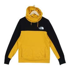 North Face Hoodie Mens Size S Yellow Outdoor Casual