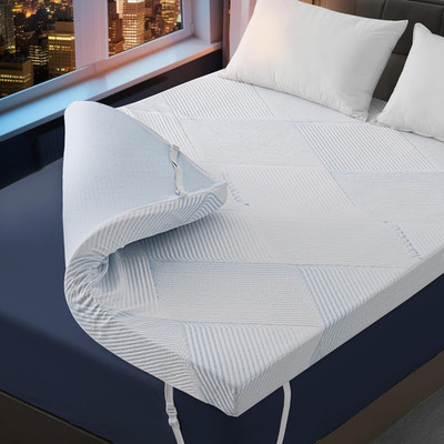 3'' Gel Memory Foam Mattress Topper with Cooling Pad & Washable Cover