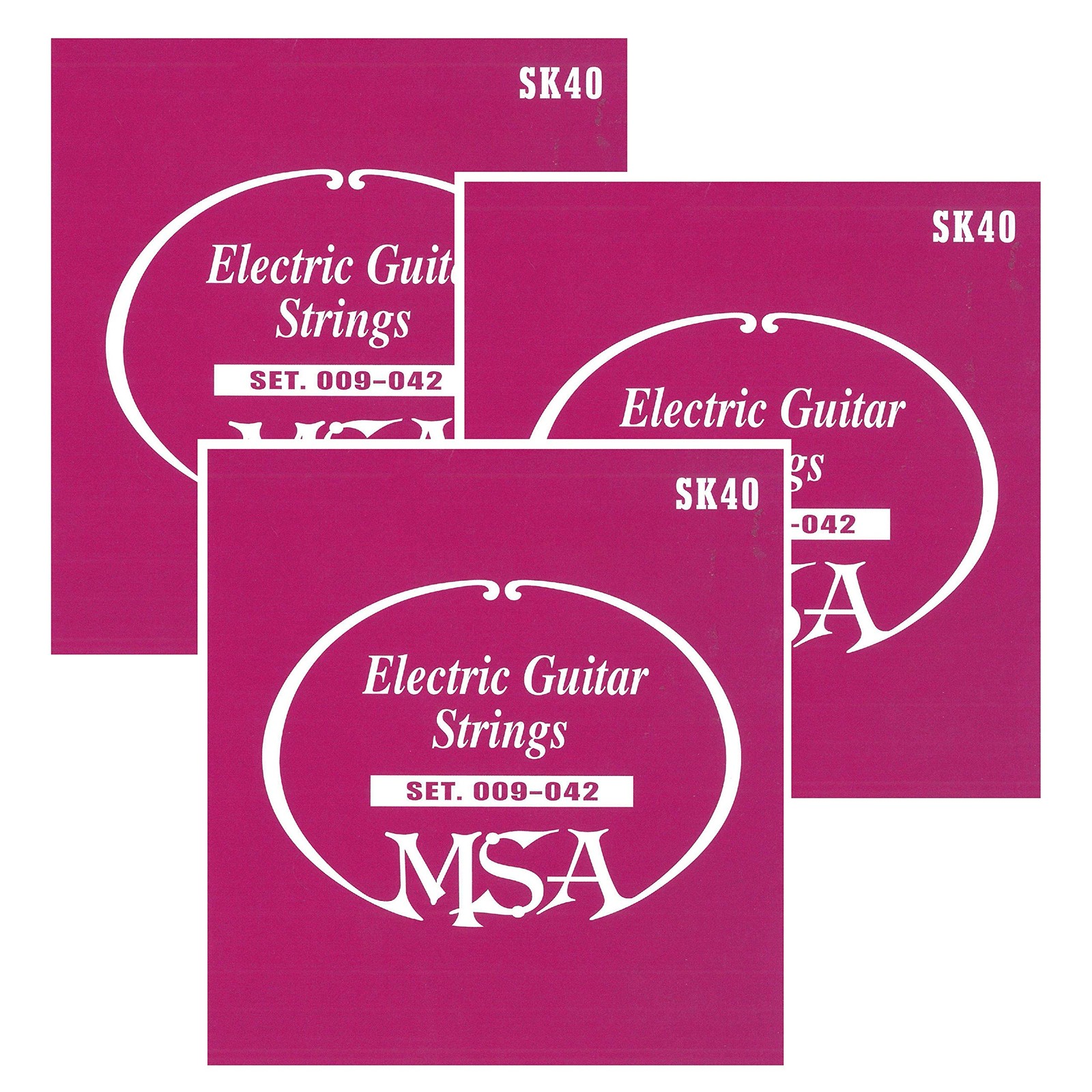Set di 3 corde in acciaio per chitarra elettrica