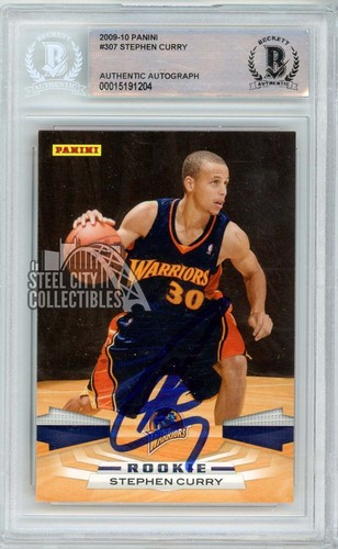 Stephen Curry [Autograph] #307 2009 Panini card