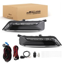 Led Drl Fog Light Wiringswitch Kit Lhrh For Chevy Impala 2014-2020 Clear Lens Led Drl Fog Light Wiringswitch Kit Lhrh For Chevy Impala 2014-2020 Clear Lens
