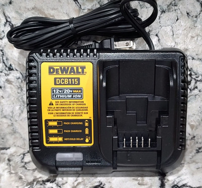 DEWALT DCB115 20V / 12V - ORIGINAL MANUFACTURER LI-ION FAST BATTERY CHARGER