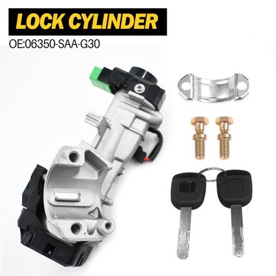 Fits 2006-2011 Civic Honda For Ignition Switch Lock Cylinder with Chip ID48 Keys